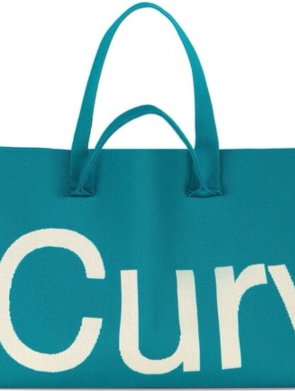 Curves Knit Tote (Emerald)